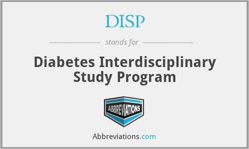 What is the abbreviation for diabetes interdisciplinary study program?
